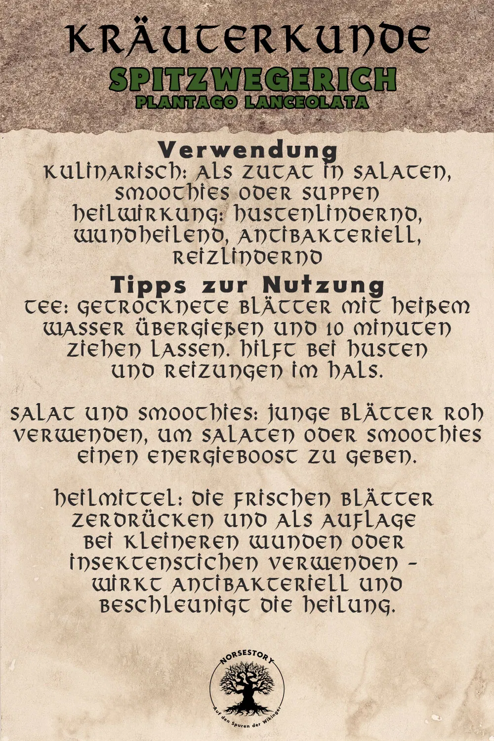 Kundgabe aus der Kräuterkunde