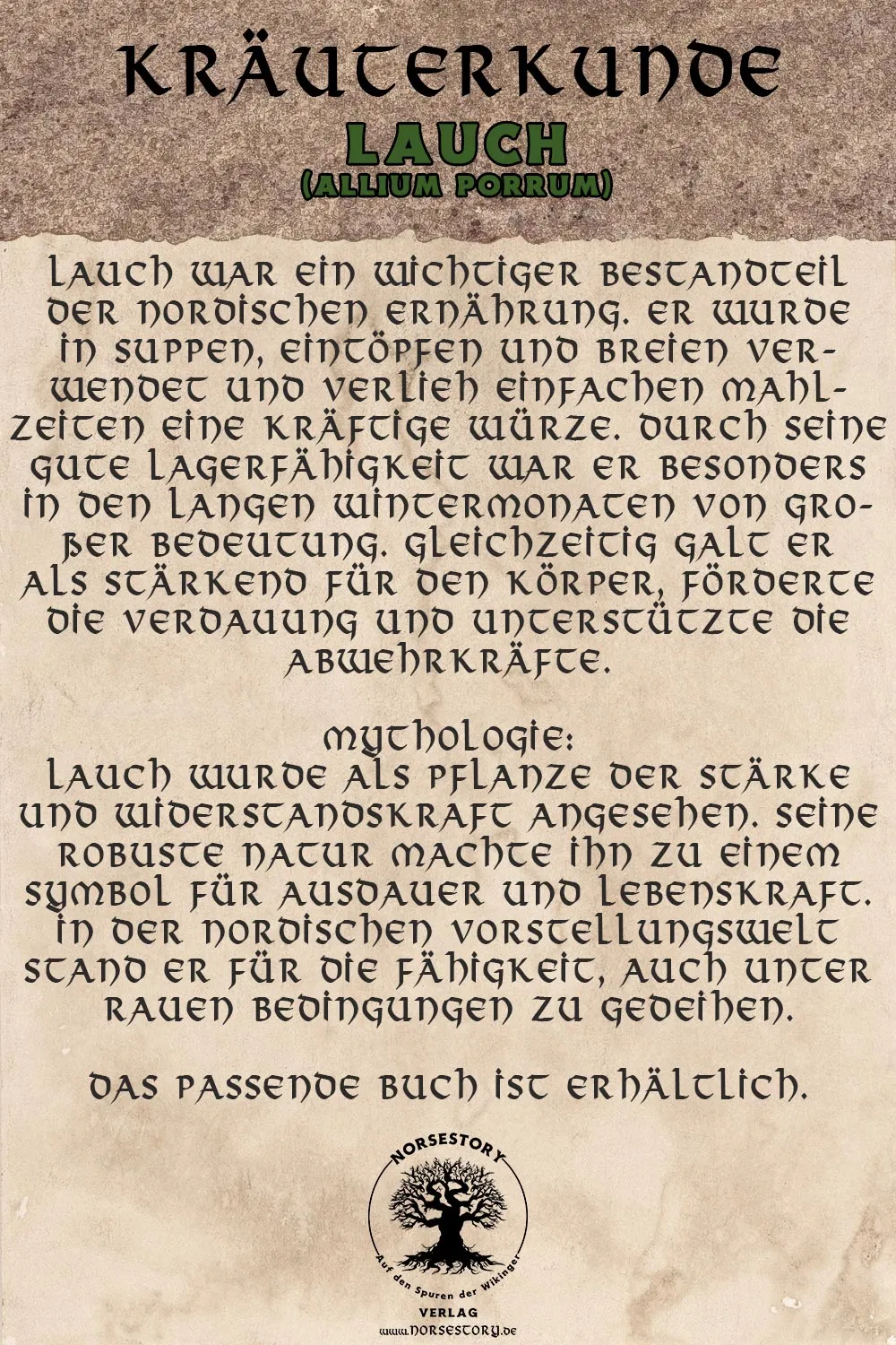 Kundgabe aus der Kräuterkunde