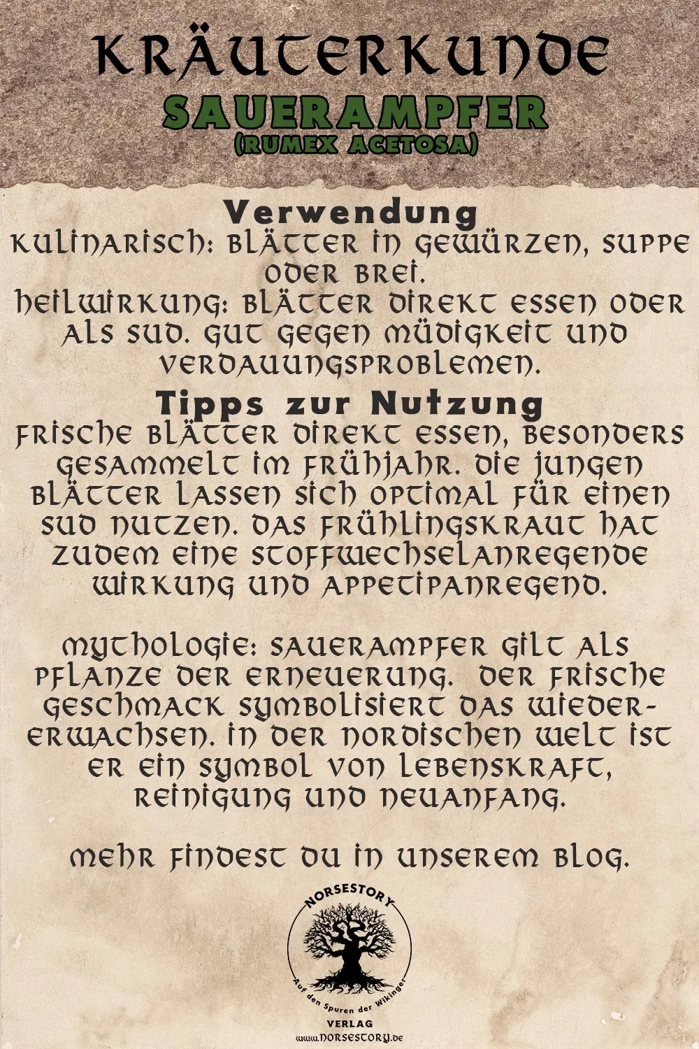 Kundgabe aus der Kräuterkunde