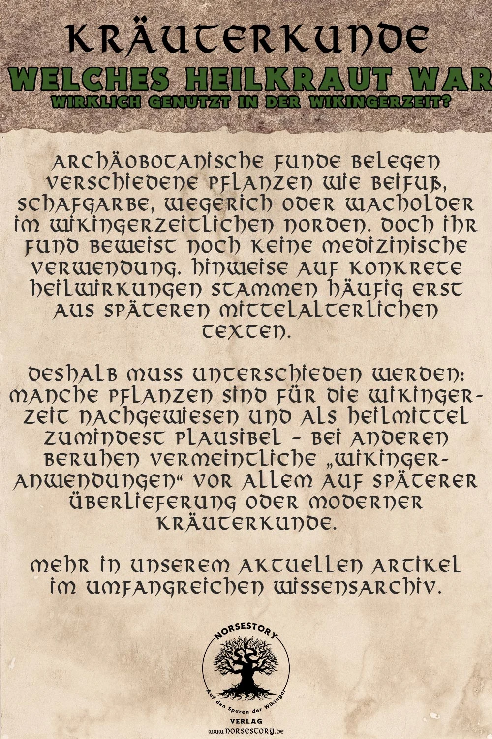 Kundgabe aus der Kräuterkunde